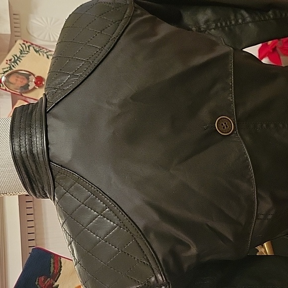 Barbour Leather and Waxed Motorcycle Jacket - Picture 5 of 11